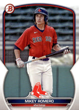Load image into Gallery viewer, 2023 Bowman Prospects Mikey Romero BP-69 Boston Red Sox
