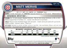 Load image into Gallery viewer, 2023 Bowman Prospects 1st Bowman Matt Mervis FBC BP-74 Chicago Cubs
