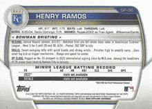 Load image into Gallery viewer, 2023 Bowman Prospects 1st Bowman Henry Ramos FBC BP-96 Kansas City Royals
