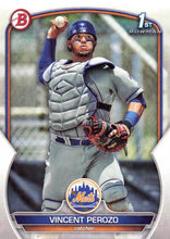 Load image into Gallery viewer, 2023 Bowman Prospects 1st Bowman Vincent Perozo FBC BP-102 New York Mets
