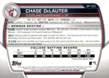 Load image into Gallery viewer, 2023 Bowman Prospects Chase DeLauter BP-103 Cleveland Guardians
