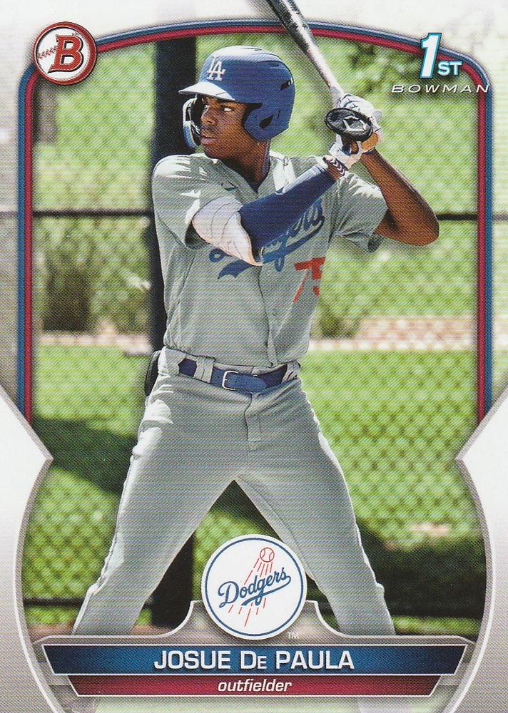 2023 Bowman Prospects 1st Bowman Josue De Paula FBC BP-111 Los Angeles Dodgers