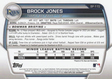 Load image into Gallery viewer, 2023 Bowman Prospects 1st Bowman Brock Jones FBC BP-115 Tampa Bay Rays
