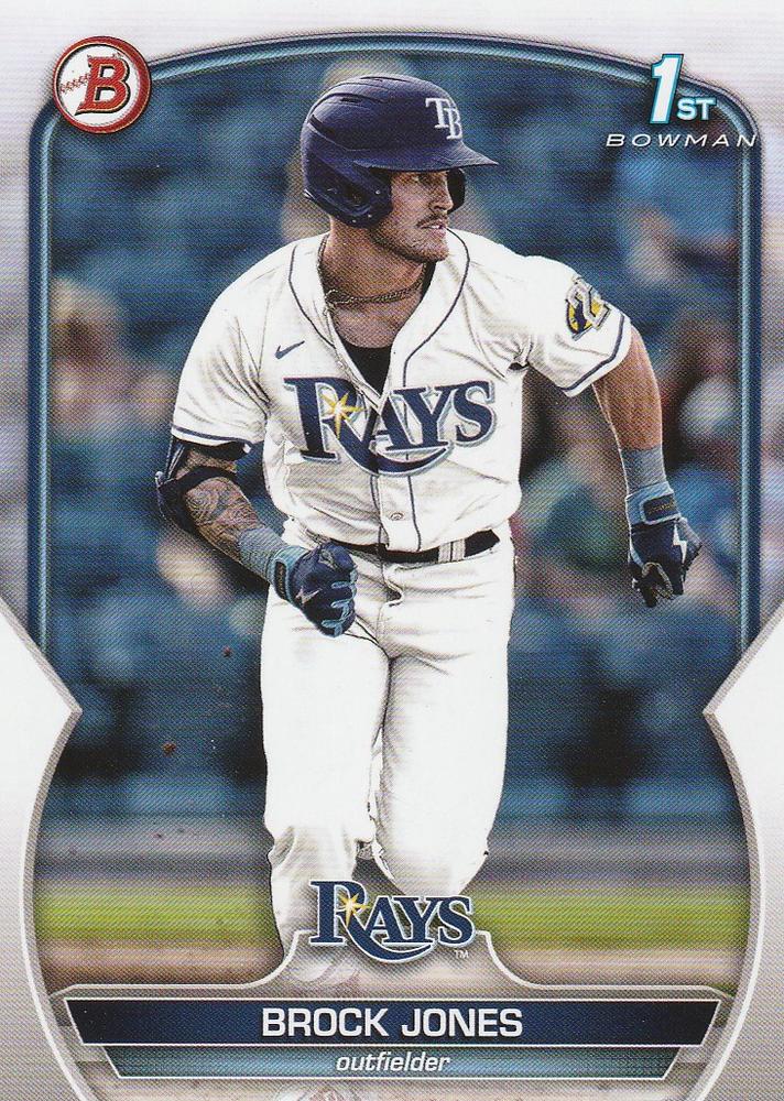 2023 Bowman Prospects 1st Bowman Brock Jones FBC BP-115 Tampa Bay Rays