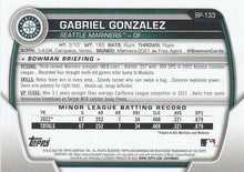 Load image into Gallery viewer, 2023 Bowman Prospects 1st Bowman Gabriel Gonzalez FBC BP-133 Seattle Mariners
