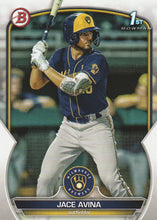 Load image into Gallery viewer, 2023 Bowman Prospects 1st Bowman Jace Avina FBC BP-150 Milwaukee Brewers
