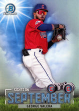 Load image into Gallery viewer, 2023 Bowman Chrome Sight On September George Valera SOS-9 Cleveland Guardians

