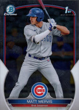 Load image into Gallery viewer, 2023 Bowman Chrome Prospects Matt Mervis BCP-74 Chicago Cubs
