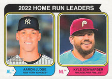 Load image into Gallery viewer, 2023 Topps Heritage Kyle Schwarber / Aaron Judge #202 Philadelphia Phillies
