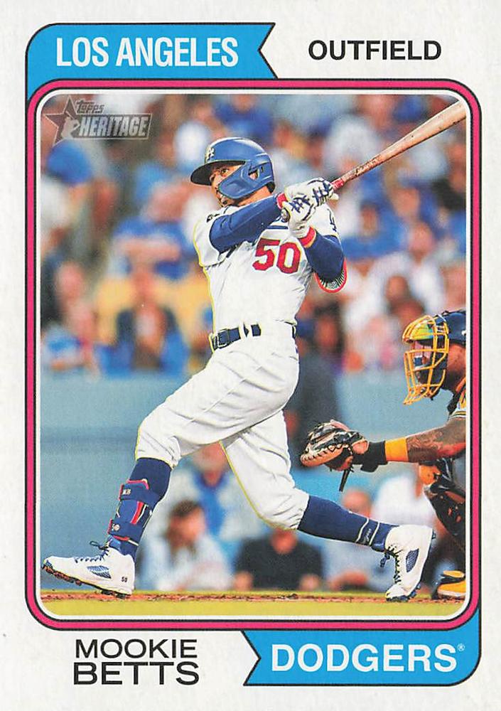 2023 Topps Heritage Mookie Betts #315 Los Angeles Dodgers