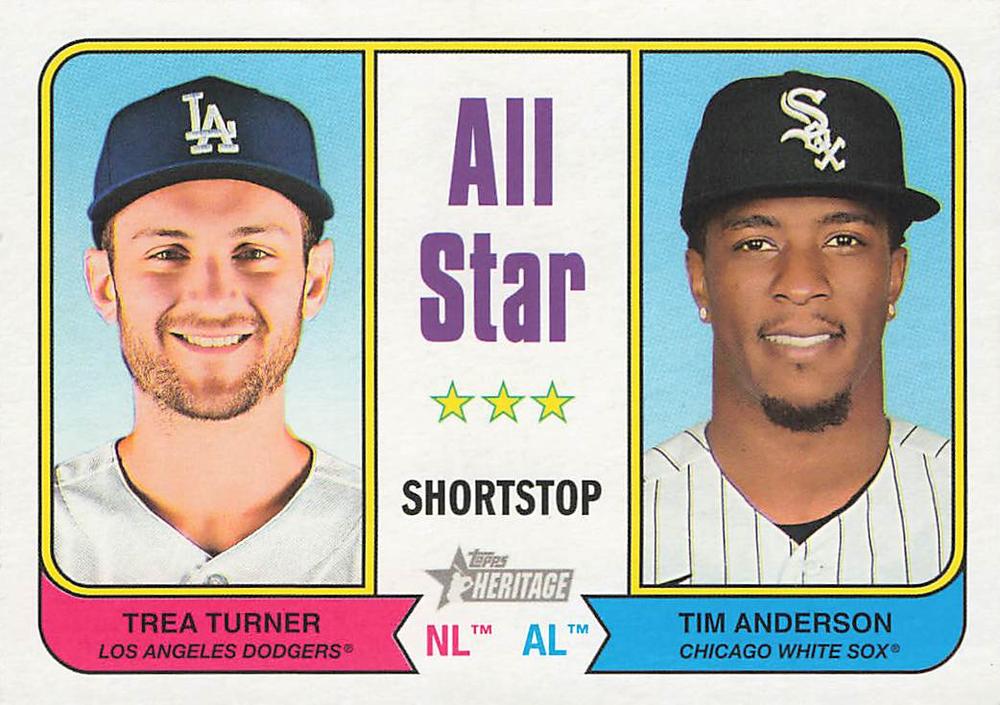 2023 Topps Heritage Tim Anderson / Trea Turner AS #335 Chicago White Sox
