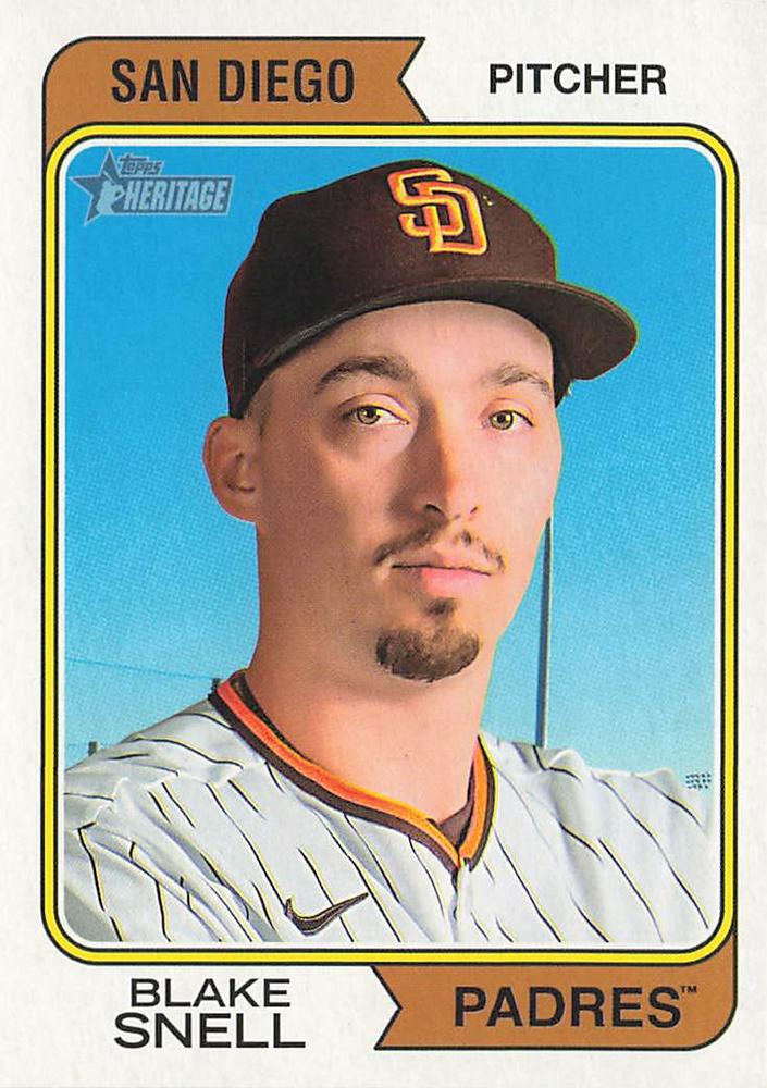 2023 Topps Heritage Blake Snell #342 San Diego Padres