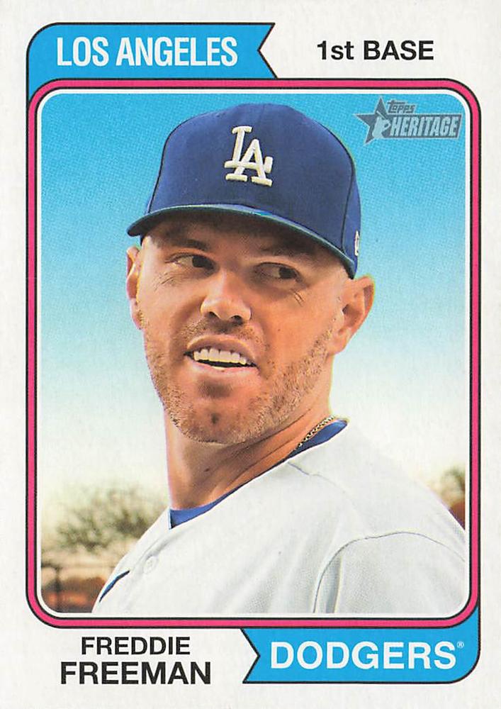 2023 Topps Heritage Freddie Freeman #377 Los Angeles Dodgers