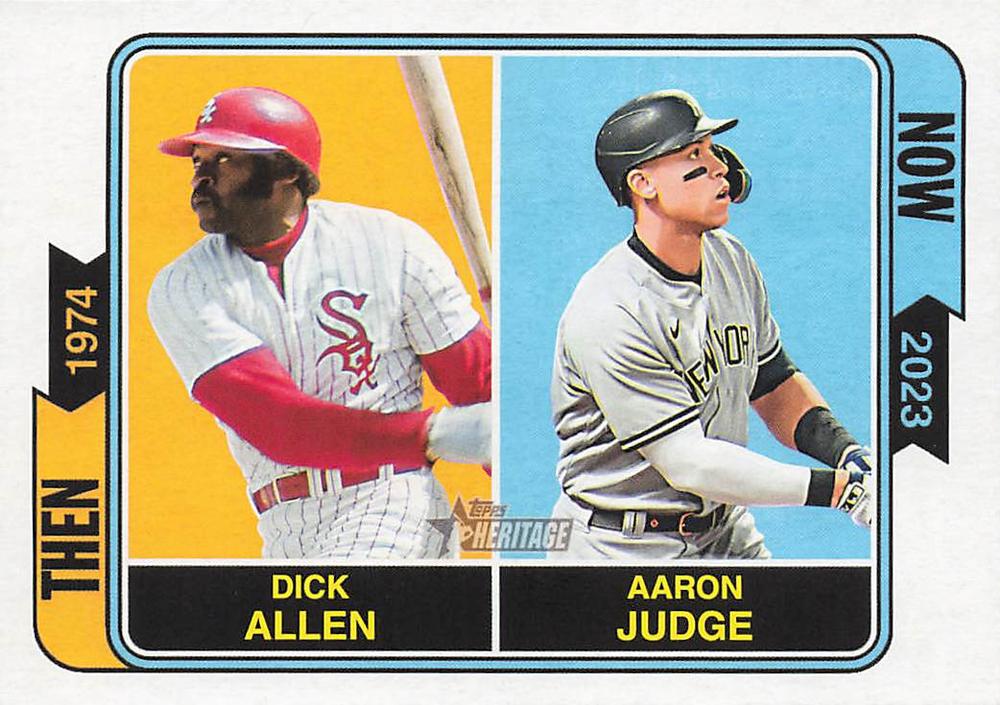 2023 Topps Heritage Then and Now Dick Allen / Aaron Judge  TAN-11 New York Yankees