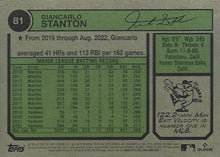 Load image into Gallery viewer, 2023 Topps Heritage Chrome Giancarlo Stanton  #81 New York Yankees
