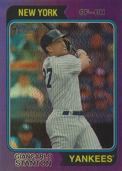 2023 Topps Heritage Chrome Giancarlo Stanton  #81 New York Yankees