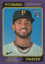 Load image into Gallery viewer, 2023 Topps Heritage Chrome Liover Peguero  #363 Pittsburgh Pirates
