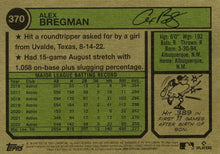 Load image into Gallery viewer, 2023 Topps Heritage Chrome Alex Bregman  #370 Houston Astros
