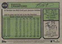 Load image into Gallery viewer, 2023 Topps Heritage Chrome Brandon Crawford  #419 San Francisco Giants
