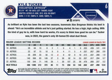 Load image into Gallery viewer, 2023 Topps Chrome Kyle Tucker #6 Houston Astros
