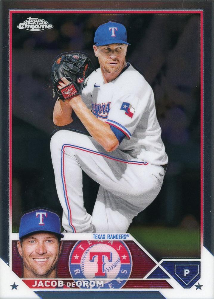 2023 Topps Chrome Jacob deGrom #12 Texas Rangers