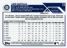 Load image into Gallery viewer, 2023 Topps Chrome Luis Castillo #13 Seattle Mariners
