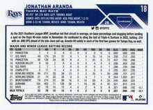 Load image into Gallery viewer, 2023 Topps Chrome Jonathan Aranda RC #18 Tampa Bay Rays
