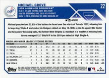 Load image into Gallery viewer, 2023 Topps Chrome Michael Grove RC #22 Los Angeles Dodgers
