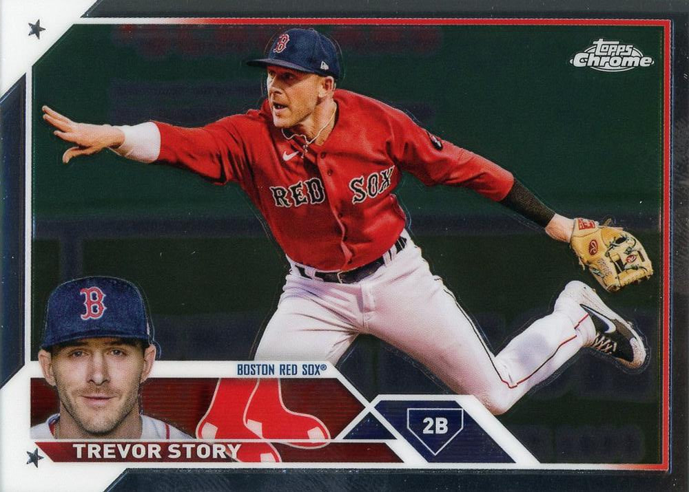2023 Topps Chrome Trevor Story #23 Boston Red Sox
