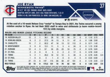 Load image into Gallery viewer, 2023 Topps Chrome Joe Ryan #37 Minnesota Twins
