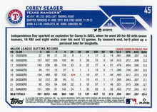 Load image into Gallery viewer, 2023 Topps Chrome Corey Seager #45 Texas Rangers
