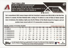 Load image into Gallery viewer, 2023 Topps Chrome Zac Gallen #49 Arizona Diamondbacks
