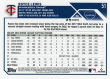 Load image into Gallery viewer, 2023 Topps Chrome Royce Lewis #51 Minnesota Twins

