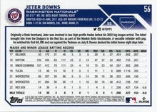 Load image into Gallery viewer, 2023 Topps Chrome Jeter Downs RC #56 Washington Nationals
