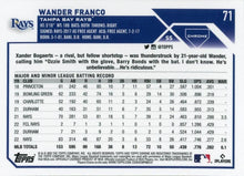 Load image into Gallery viewer, 2023 Topps Chrome Wander Franco #71 Tampa Bay Rays
