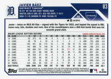 Load image into Gallery viewer, 2023 Topps Chrome Javier Báez #83 Detroit Tigers
