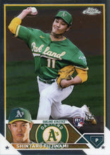 Load image into Gallery viewer, 2023 Topps Chrome Shintaro Fujinami RC #97 Oakland Athletics
