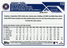 Load image into Gallery viewer, 2023 Topps Chrome Jeremy Peña #113 Houston Astros
