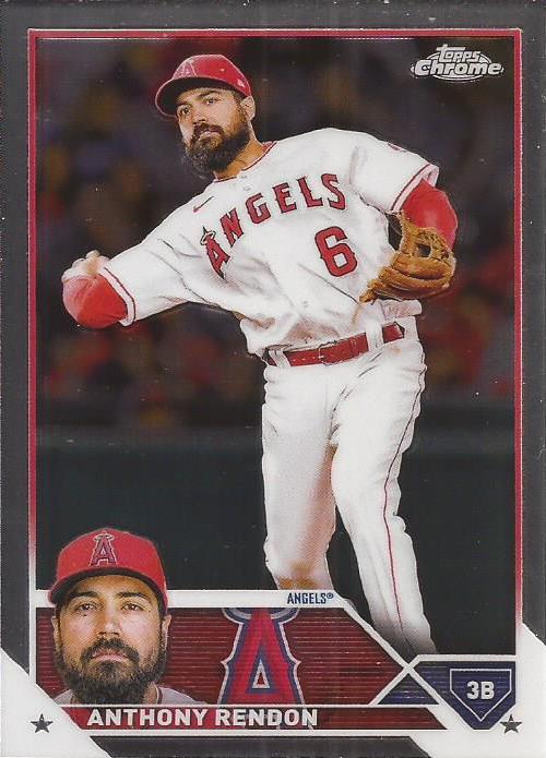 2023 Topps Chrome Anthony Rendon #123 Los Angeles Angels