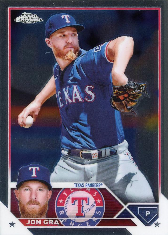 2023 Topps Chrome Jon Gray #127 Texas Rangers