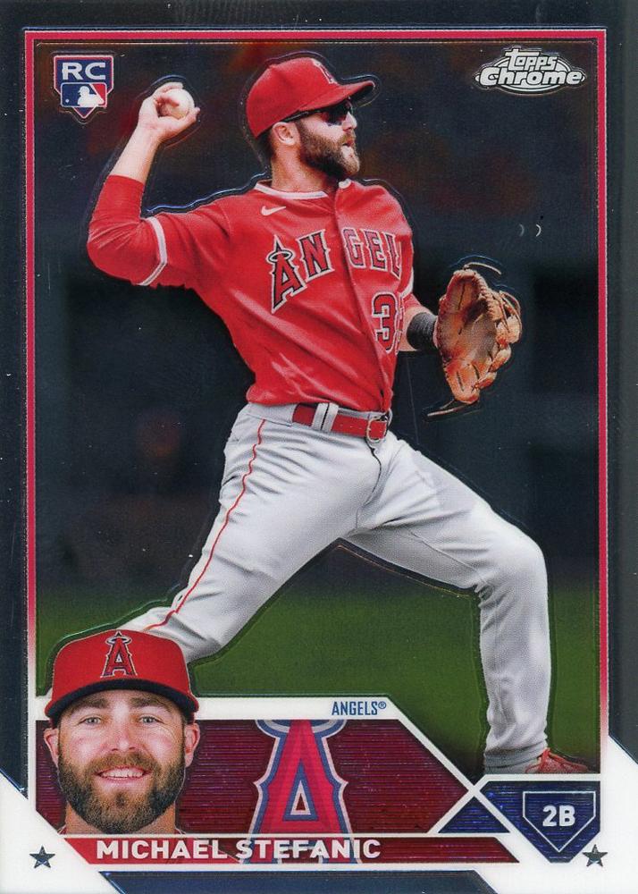 2023 Topps Chrome Michael Stefanic RC #138 Los Angeles Angels