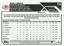 Load image into Gallery viewer, 2023 Topps Chrome Nick Lodolo #154 Cincinnati Reds
