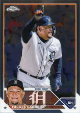 Load image into Gallery viewer, 2023 Topps Chrome Miguel Cabrera #164 Detroit Tigers

