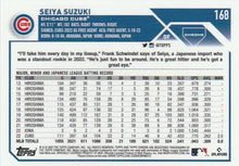 Load image into Gallery viewer, 2023 Topps Chrome Seiya Suzuki #168 Chicago Cubs
