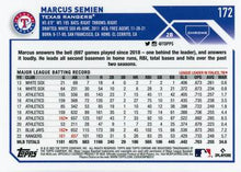 Load image into Gallery viewer, 2023 Topps Chrome Marcus Semien #172 Texas Rangers
