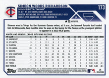 Load image into Gallery viewer, 2023 Topps Chrome Simeon Woods Richardson RC #173 Minnesota Twins
