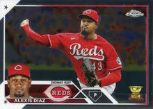 Load image into Gallery viewer, 2023 Topps Chrome Alexis Díaz #179 Cincinnati Reds
