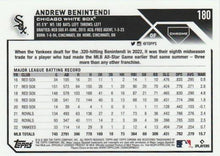 Load image into Gallery viewer, 2023 Topps Chrome Andrew Benintendi #180 Chicago White Sox
