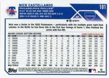 Load image into Gallery viewer, 2023 Topps Chrome Nick Castellanos #181 Philadelphia Phillies
