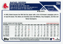 Load image into Gallery viewer, 2023 Topps Chrome Rafael Devers #206 Boston Red Sox
